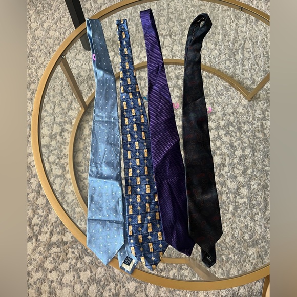 Lot of Falconnable and Robert Estate 100% Silk Ties, Men - Picture 1 of 7